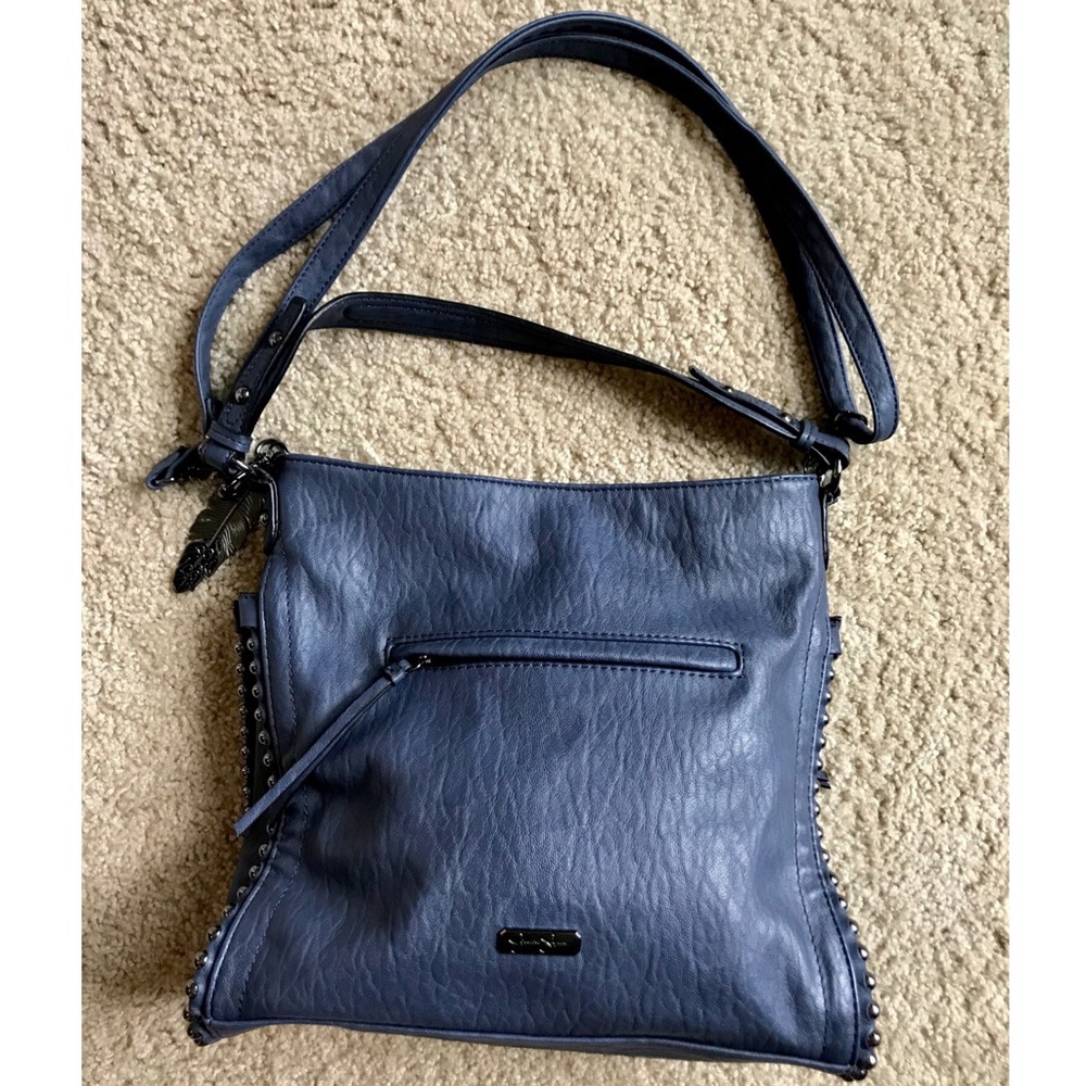 NWOT🎉Jessica Simpson Mallard Blue Studded Tote